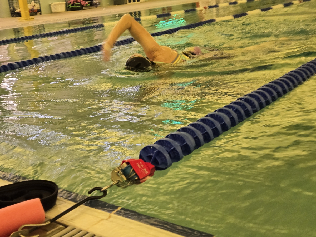 Lane lines and lap swim